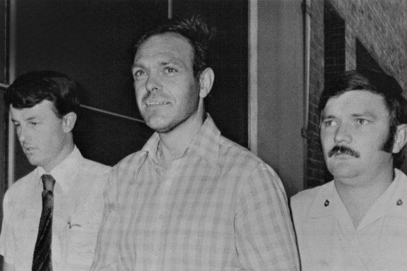 A man who reportedly looked like the missing Lord Lucan, taken to Brisbane after he was arrested by police  in outback Goondiwindi for stealing parts from a burned‐out car in October 1979. It turned out the suspect was who he claimed to be: Kenneth Charles Knight, a boilermaker from England who had emigrated to Australia 18 months earlier.