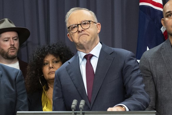 Prime Minister Anthony Albanese teared up at his press conference.