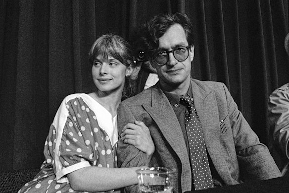 Kinski with Wenders at the Cannes Film Festival in 1984, just after the screening of Paris, Texas.  