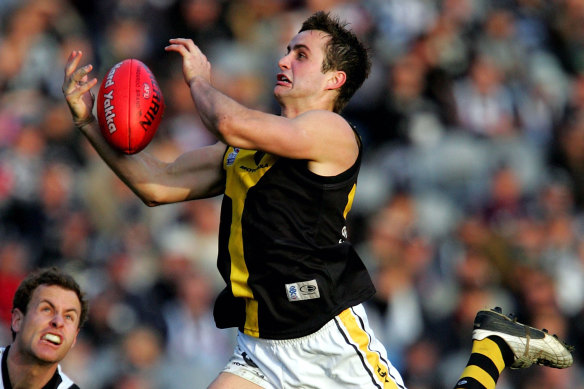 Former Richmond forward Ty Zantuck, seen here in 2004, has his bid in the Victorian Supreme Court seeking an extension of time to launch an injury case against the Tigers.
