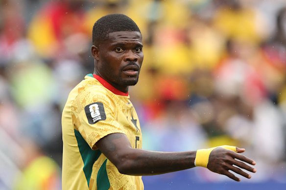 Thomas Partey during Ghana’s scoreless draw with England in Boston.