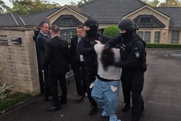 Andrews is taken from his parents’ Kenthurst home.