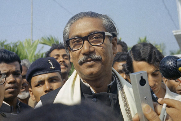 Bangladesh Premier, Sheikh Mujibur Rahman, pictured in 1972. Bangladesh has executed his killer nearly 45 years after the assassination.