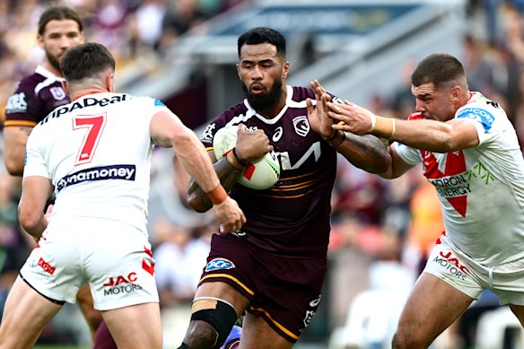 Payne Haas was a lone standout for Brisbane.