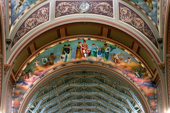 The federation panel in Melbourne’s Royal Exhibition Building.