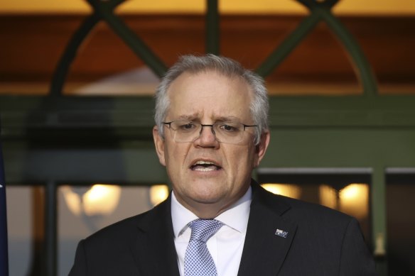 Prime Minister Scott Morrison on Friday.