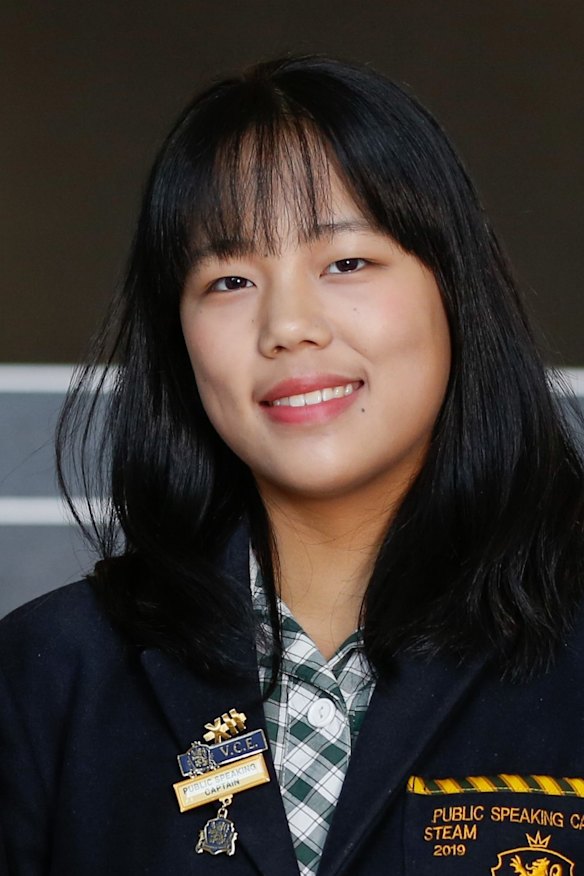 International student Chuting Tang, dux of Balwyn High School, was one of just six girls to get an ATAR of 99.95.