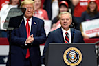 Lindsey Graham and Donald Trump.