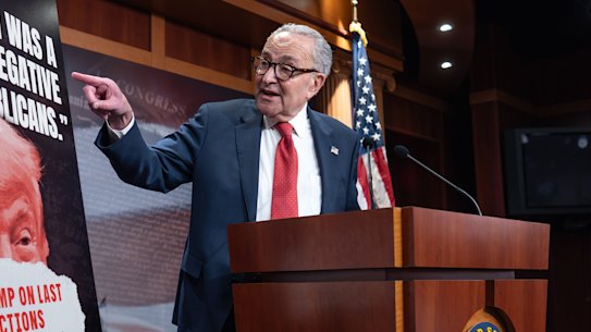 Progressive Democrats are calling on the party’s Senate leader Chuck Schumer to resign.