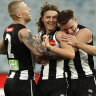 As it happened: Pies smash Eagles, Cats keep Kangas at bay, Bulldogs thump Crows, Queensland games postponed