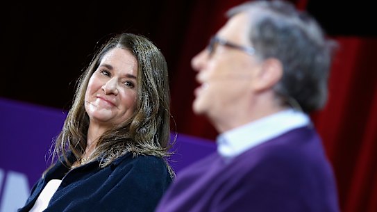 Big donation: Melinda and Bill Gates.