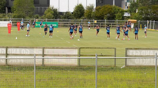 Gold Coast Titans training