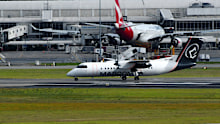 Planes taxiing at Perth Airport.