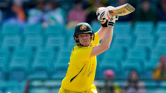 Sydney’s crowd was slim for the England one day game.