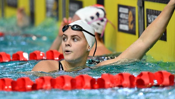 Shayna Jack competing at last month's trials in Brisbane.