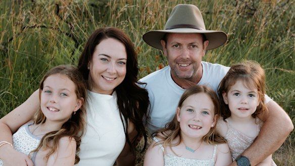 The McPhee family: Joel, wife Emma, and daughters Charlotte, 11, Georgia, 9, and Isobel, 4, lived in Banyo and have recently moved to Nudgee.