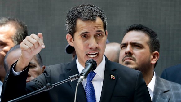 Opposition leader Juan Guaido, self-proclaimed interim president of Venezuela.
