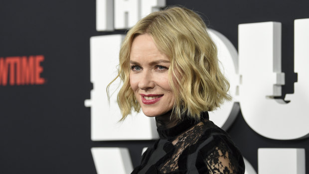 Naomi Watts at the premiere of The Loudest Voice in New York last month. She is now back in Sydney to shoot her new film.