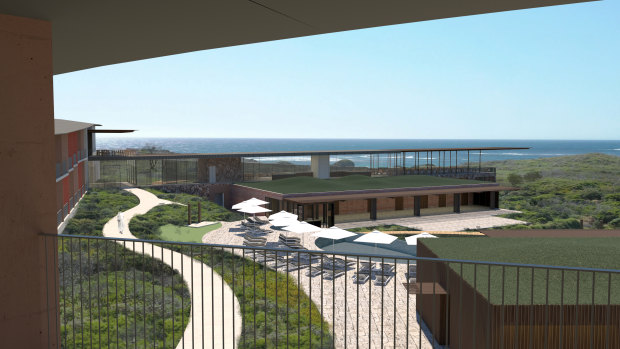 A render for the proposed Westin Margaret River Resort Hotel.