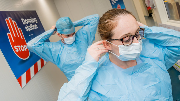 Australia's peak hospital body has warned that more than one in five Victorian healthcare workers who have been infected with coronavirus caught it at work.