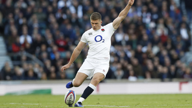 Just: Owen Farrell did enough with the boot to help the home side to victory.