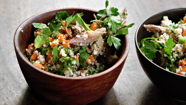 A River Cottage Lamb and mint couscous is a great way to use up your leftovers.