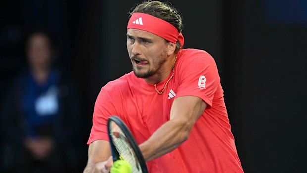 Alexander Zverev in the 2025 Australian Open final.