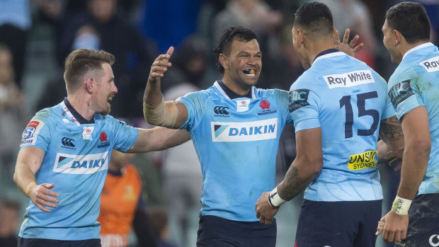 Sweet victory: the Waratahs rated their quarter-final win as among their best ever. 