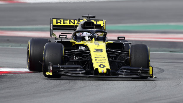 Daniel Ricciardo was encouraged by his efforts in the Renault on Tuesday.