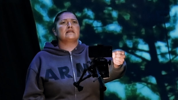 Deer Woman consists of a riveting 90-minute monologue to smartphone.
