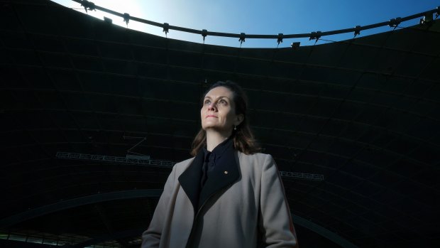 Claire Spencer, chief executive of Melbourne Arts Centre, at the Sidney Myer Music Bowl.