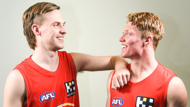 The No.1 and No.2 picks taken by Gold Coast: Noah Anderson and Matthew Rowell.