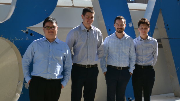 Bankwest data science graduates Jonathon Kok, Brayden Calzada, Tim Howat and Jack McDonald.