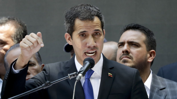 Opposition leader Juan Guaido, self-proclaimed interim president of Venezuela.