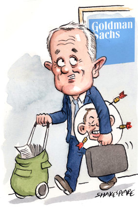 Malcolm Turnbull is set to move into an office at Governor Phillip Tower. Illustration: John Shakespeare