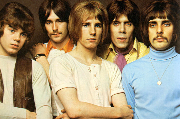 Alan Lancaster (left) with Status Quo in the early 1970s.