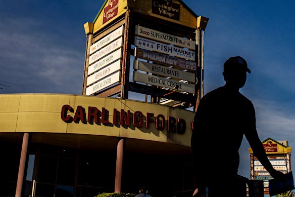 Carlingford Village Shopping Centre on Pennant Hills Road.