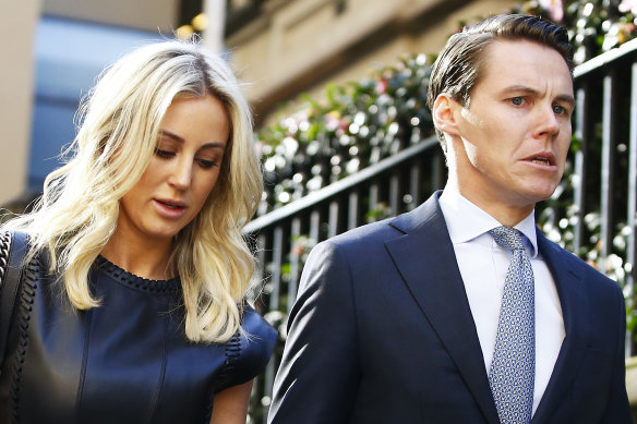 Roxy Jacenko and Oliver Curtis during the 2016 trial.