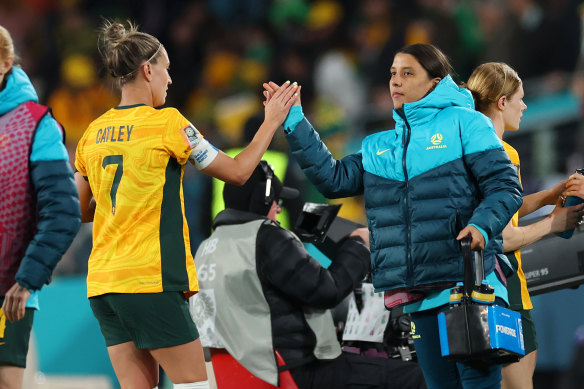 Steph Catley has played alongside Sam Kerr internationally for more than a decade.