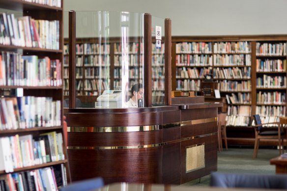 Whether arriving via the lift or stairs, the Melbourne Athenaeum Library is worth a visit.