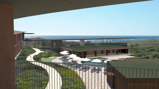 A render for the proposed Westin Margaret River Resort Hotel.