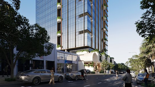 Goldfields’ planned 18-storey commercial tower at 88 Robertson Street, Fortitude Valley