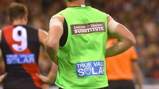 The substitute rule will be in place for round one.