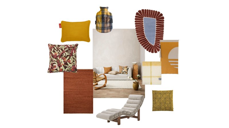 Embrace the relaxed comfort of layered throws, rugs, soft furniture and cushions