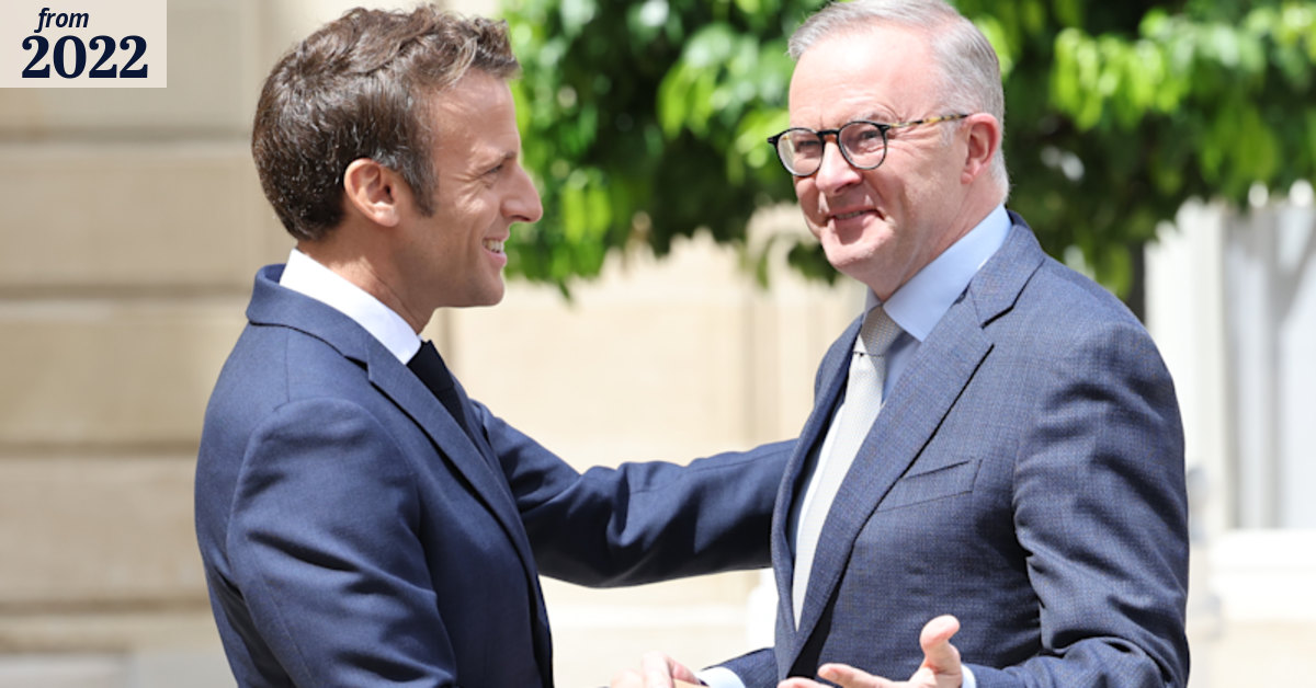 ?He’s not to blame’: Macron meets Albanese to forge fresh Franco-Australian ties