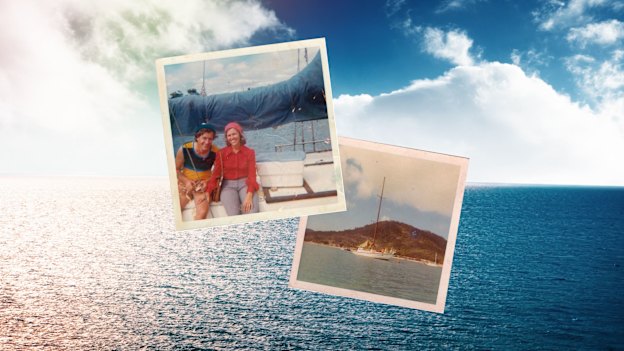 The last photo of Sid and Sandra together, on the day the Southern Maid departed Townsville in June 1973, and the Southern Maid at Magnetic Island, off Townsville.