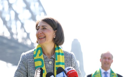 Premier Gladys Berejiklian, speaking at the announcement of the 2027 Netball World Cup on Monday morning.