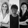 Panellists for the Melbourne Good Food symposium, to be held on October 21, 2024. From left: Joe Durrant – Director, The Recreation; Petrina Baker – Director, Baker and Frost; Kantaro Okada – Director, Tsunagu Project; Christy Tania – Owner & Executive Chef, GLACE Dessert; Pete Learmonth – Product Manager, Lightspeed.