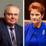 The government needs to win over crossbench senators Jacqui Lambie, Stirling Griff and Pauline Hanson to pass its voter ID laws.