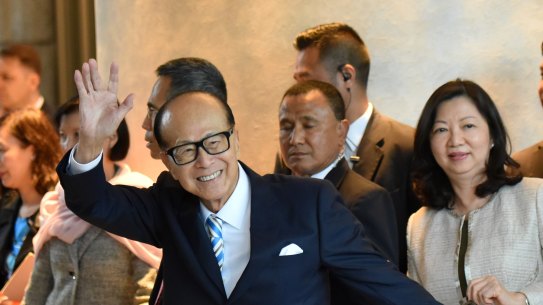 Hutchison’s 96-year-old multi-billionaire founder Li Ka-shing.